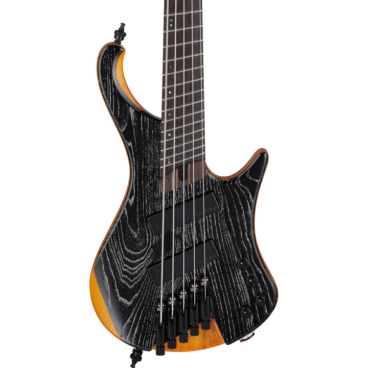 Ibanez EHB Ergonomic Headless 5-String Bass (Silver Wave Black Low Gloss) EHB1135MSSKL