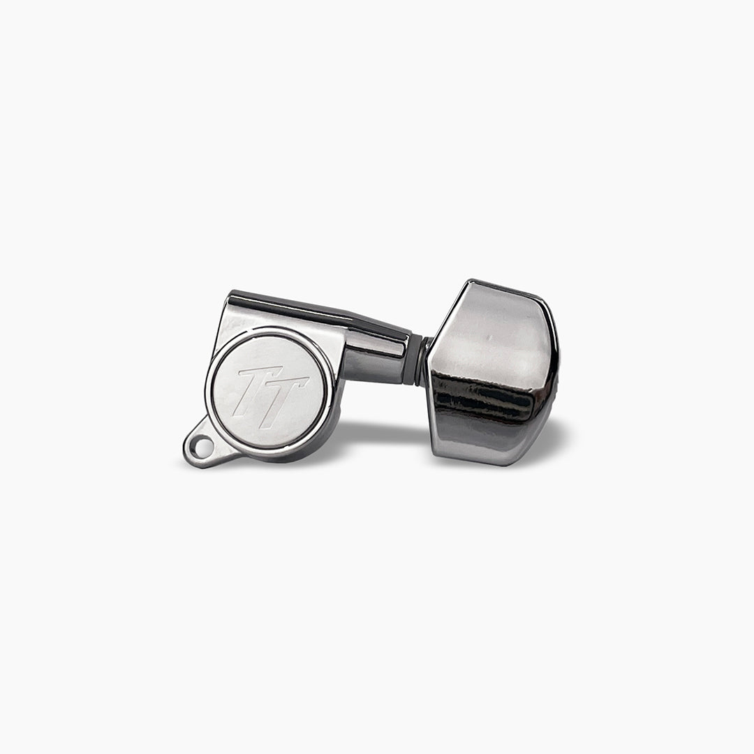 Allparts TK-7114-010 True Tune Mid Size Tuners, 3x3, Chrome