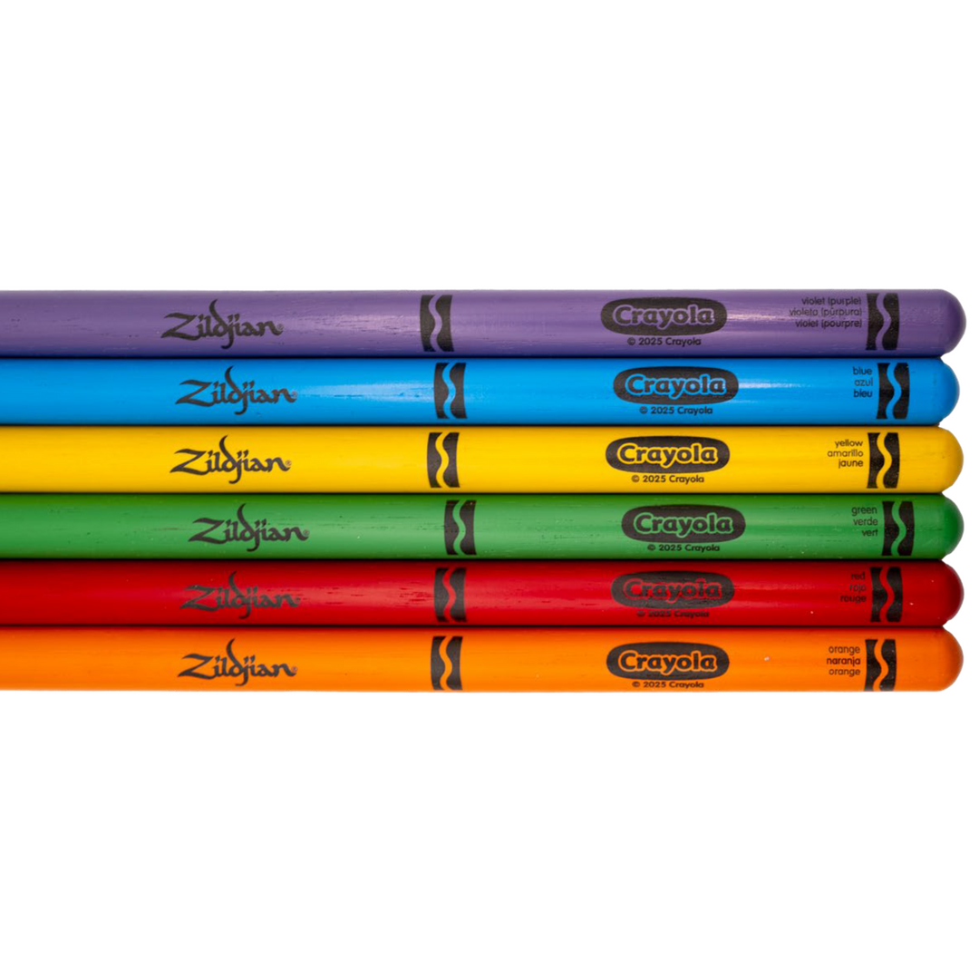 Zildjian ZKIDS Pack 6 Drumsticks + Pad - Crayola