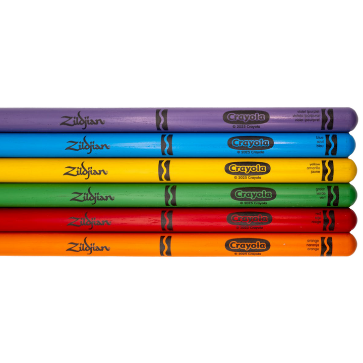 Zildjian ZKIDS Pack 6 Drumsticks + Pad - Crayola