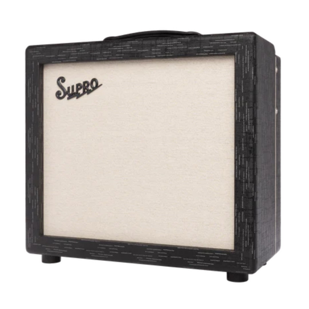 Supro 1614RT Amulet 112 | 1W / 5W / 15W 1x12 Black Scandia