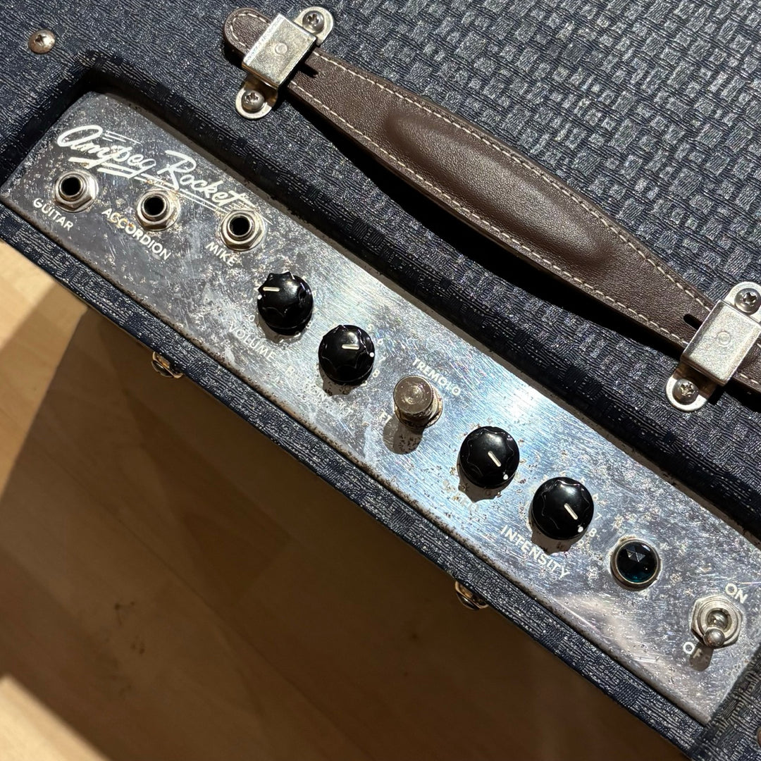 VINTAGE 1959 - Ampeg R12 Rocket 15 Watt Tube Combo w/ Fresh Tubes & Caps + Celestion G12M - 12"Greenback - USED