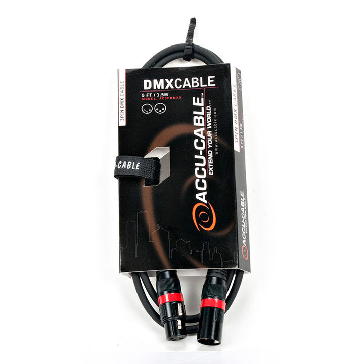 Accu-Cable Standard 3-Pin DMX Cable 5 Feet