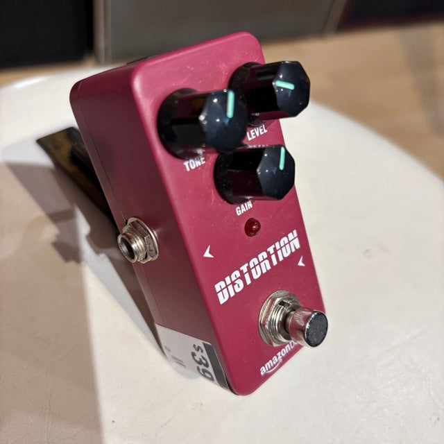 Amazon Basics - Red MINI Distortion Pedal w/ True Bypass - USED