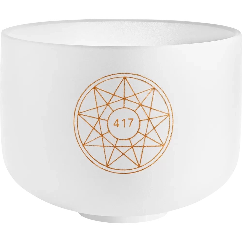 Meinl 10'' Solfeggio Crystal Singing Bowl - RE 417 Hz