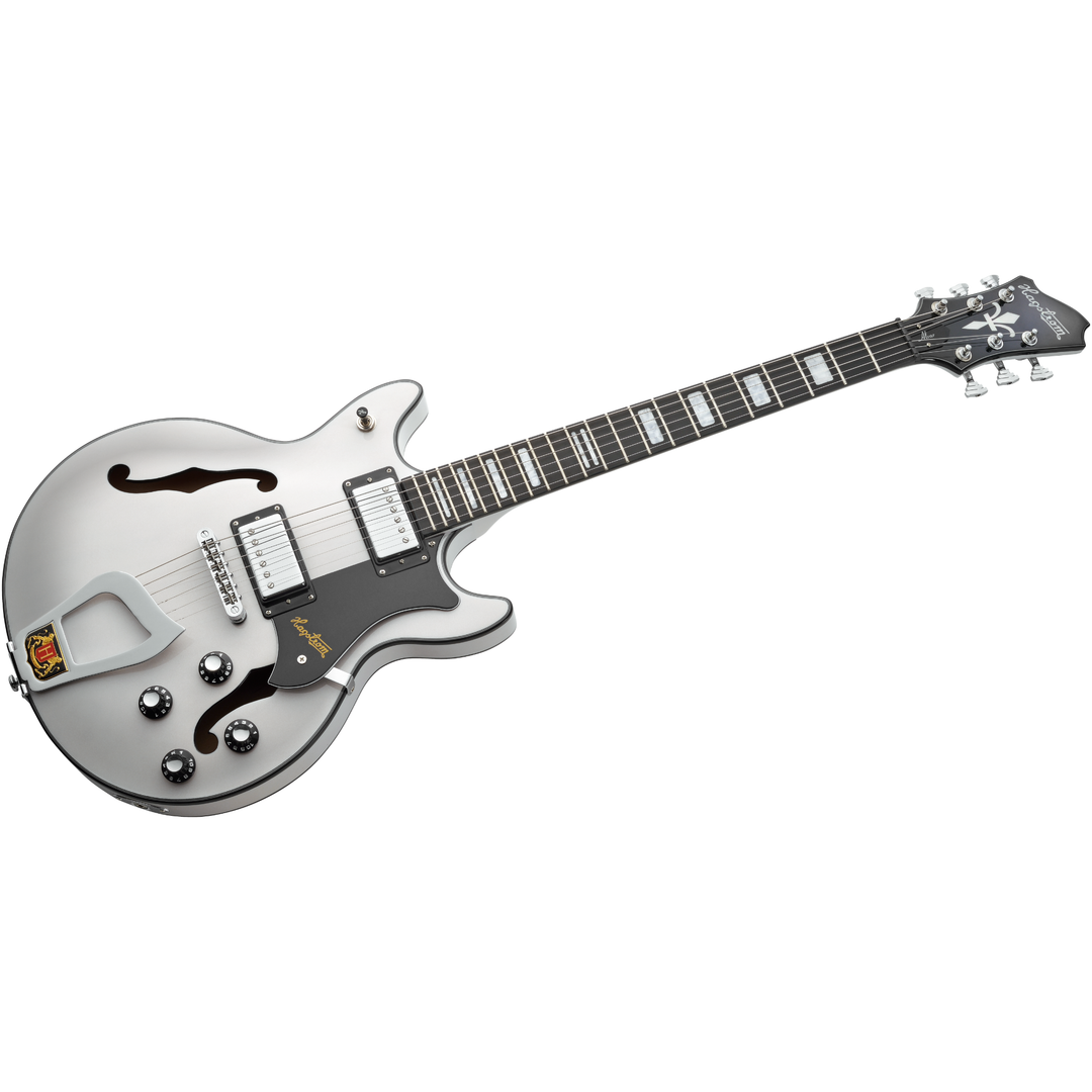 Hagstrom Viking Alvar Semi-Hollow Electric Guitar (Swedish Frost) ALV-SFT