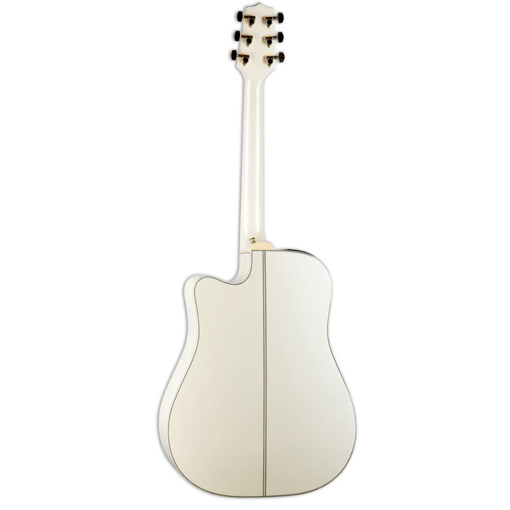 Takamine GD37CE-PW Dreadnought Solid Spruce Top – Pearl White Finish TP-3G preamp Gig bag included