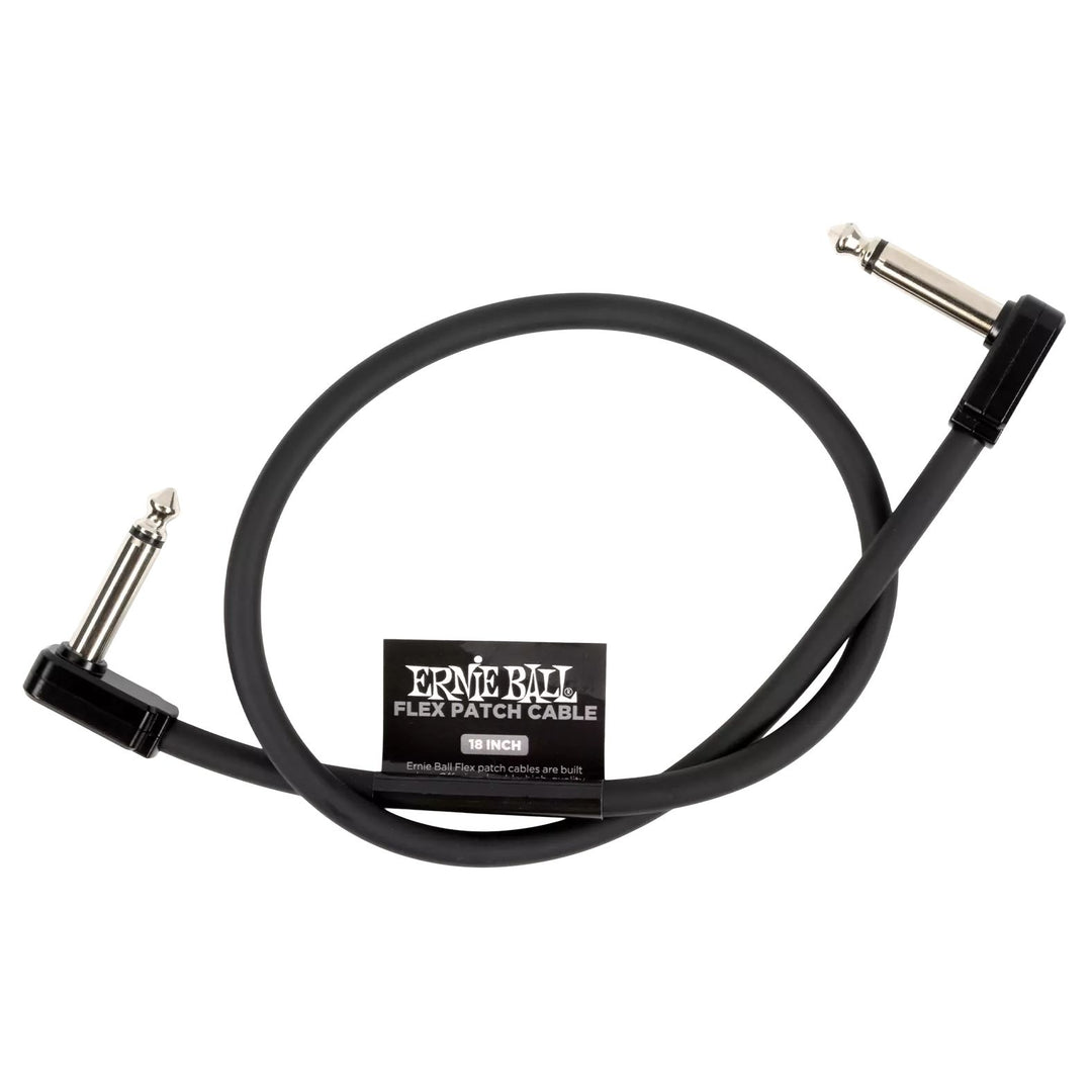 Ernie Ball 6441EB Flex Patch Cable 18" - Black