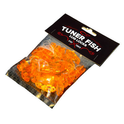 TFCL24- Tuner Fish Lug Locks - Clear 24 Pack