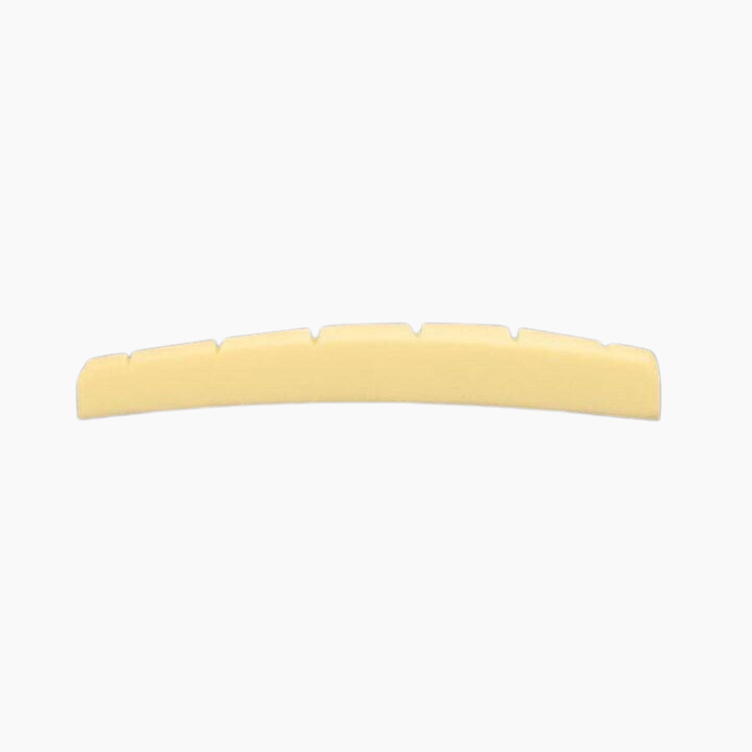 Allparts BN-0206 Radiused Slotted Bone Nut for Fender® Guitars Unbleached