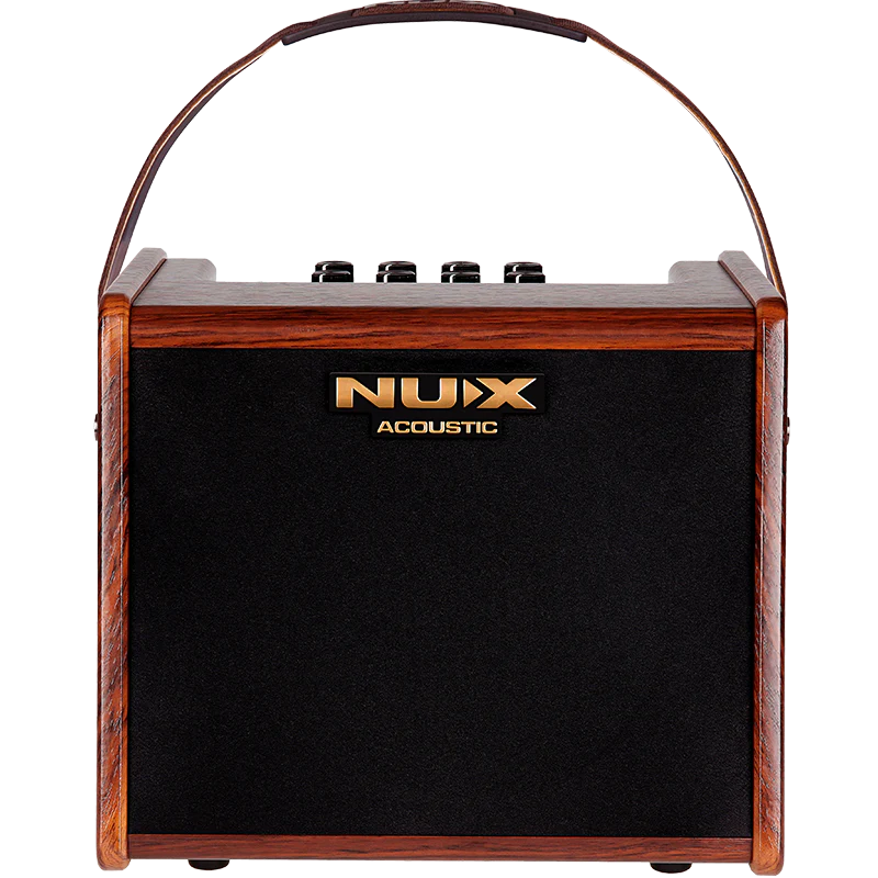 The NUX AC-25 is a compact, 25-watt acoustic amplifier designed for musicians on the move. Whether you're busking on the streets, performing at small venues, or practicing at home, the AC-25 delivers rich, natural sound with its 6.5" speaker and advanced amp modeling technology. Its built-in rechargeable battery offers up to 4 hours of playtime, ensuring you have the freedom to perform anywhere.