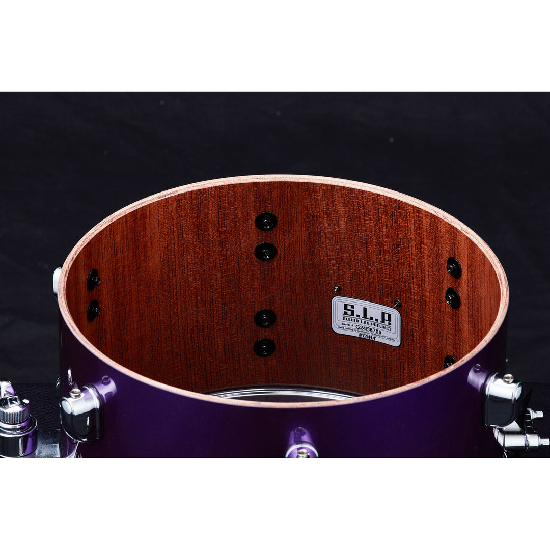 Tama LBU127CGPP- Tama S.L.P. 12 x 7  Bubinga "Artist Model" Snare Drum Galactic Purple