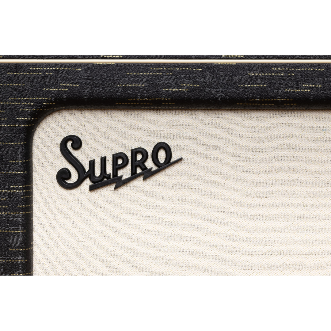 Supro 1630RCBLK Ambassador Custom 2 x 10-inch 50-watt Tube Combo Amplifier - Black