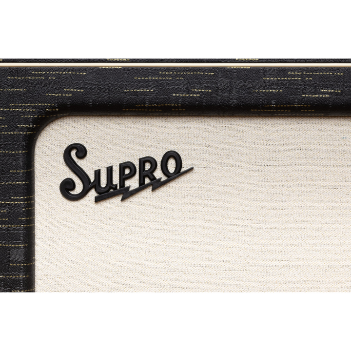 Supro 1630RCBLK Ambassador Custom 2 x 10-inch 50-watt Tube Combo Amplifier - Black