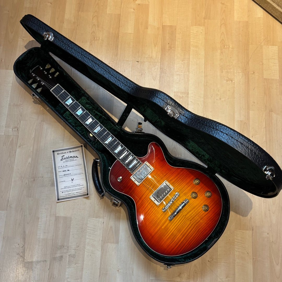 Eastman SB59-RB Solid Body Series Electric Guitar (Redburst) w/ Deluxe Hardshell Case