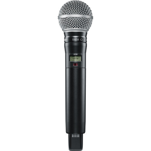 Shure ADX2/SM58-G57 Handheld Wireless Microphone Transmitter (G57: 470 to 616 MHz, Black)
