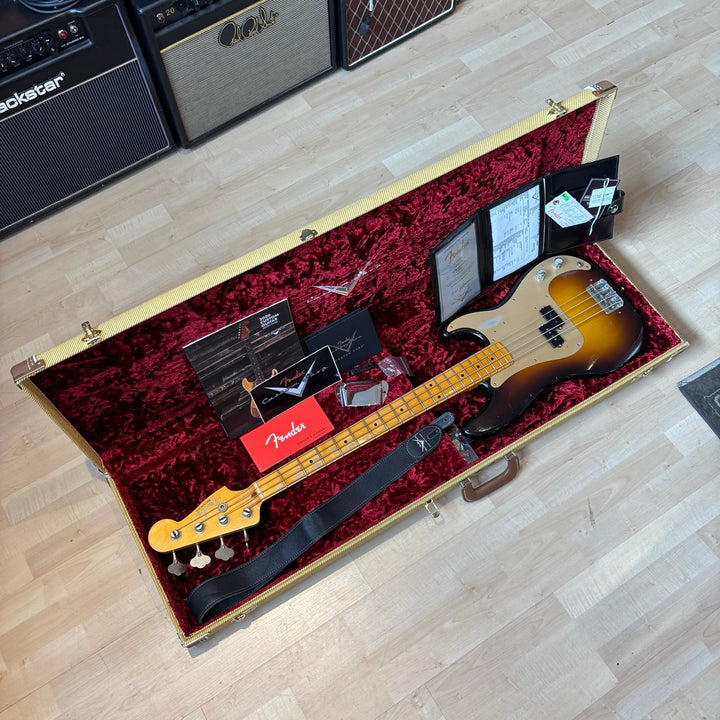 Fender - Custom Shop "Journeyman 57 Reissue P Bass" (2-SB) w/ OHSC, Case Candy & COA (2020) - USED