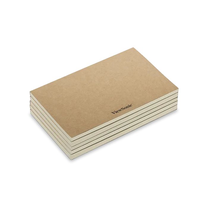 ViewSonic PEO-021-CWW – ID0730 Replacement Notebooks, 5-Pack, Brown, 164x103mm