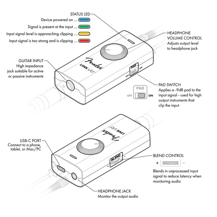 Fender  Fender® Link I/O US CA EU AU JP