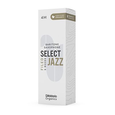 D'Addario Woodwinds ORSF05BSX4M Select Jazz, Baritone Saxophone - Filed, 4M, Box Of 5