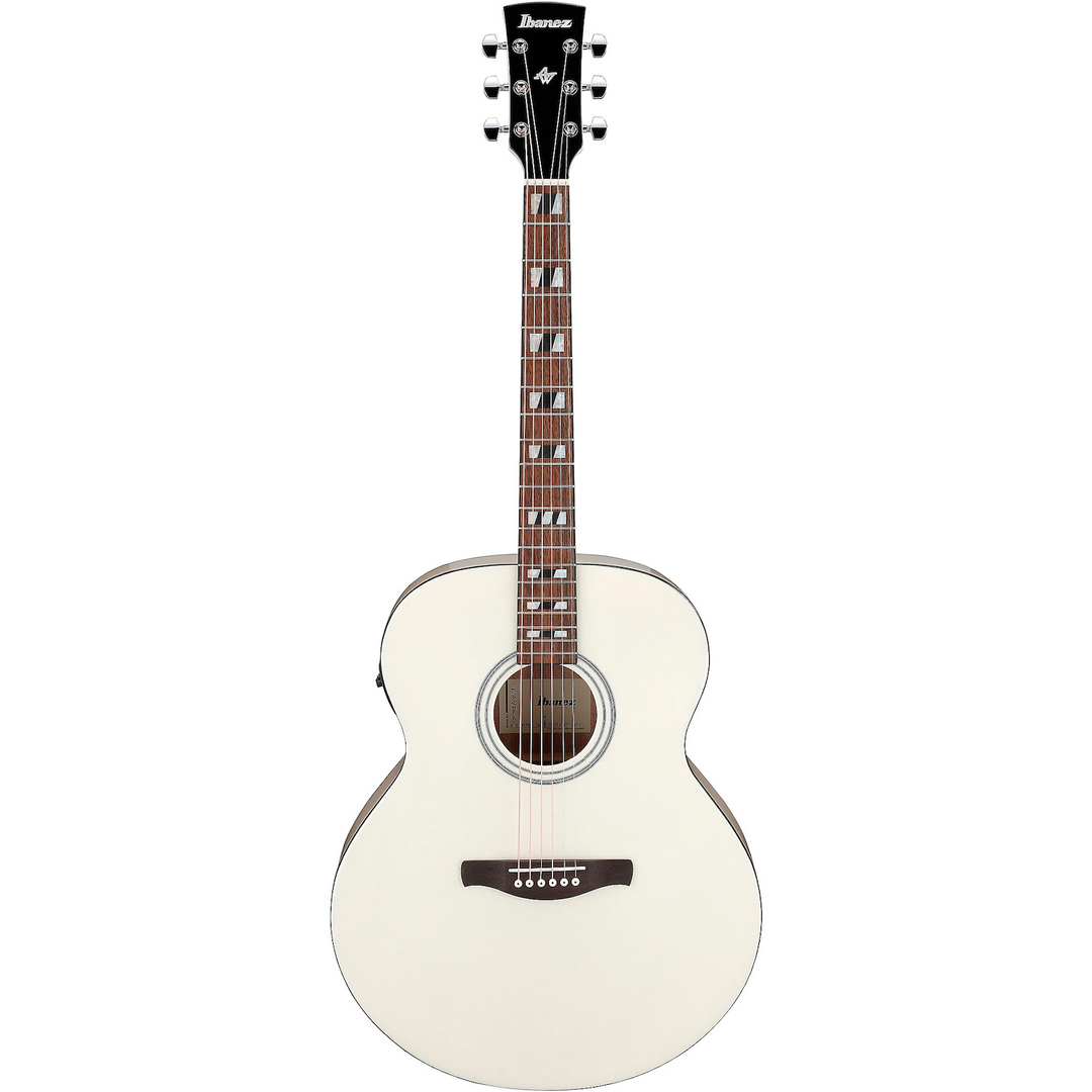 Ibanez AJ70M2EPW Jumbo Acoustic-Electric Guitar Pearl White High Gloss