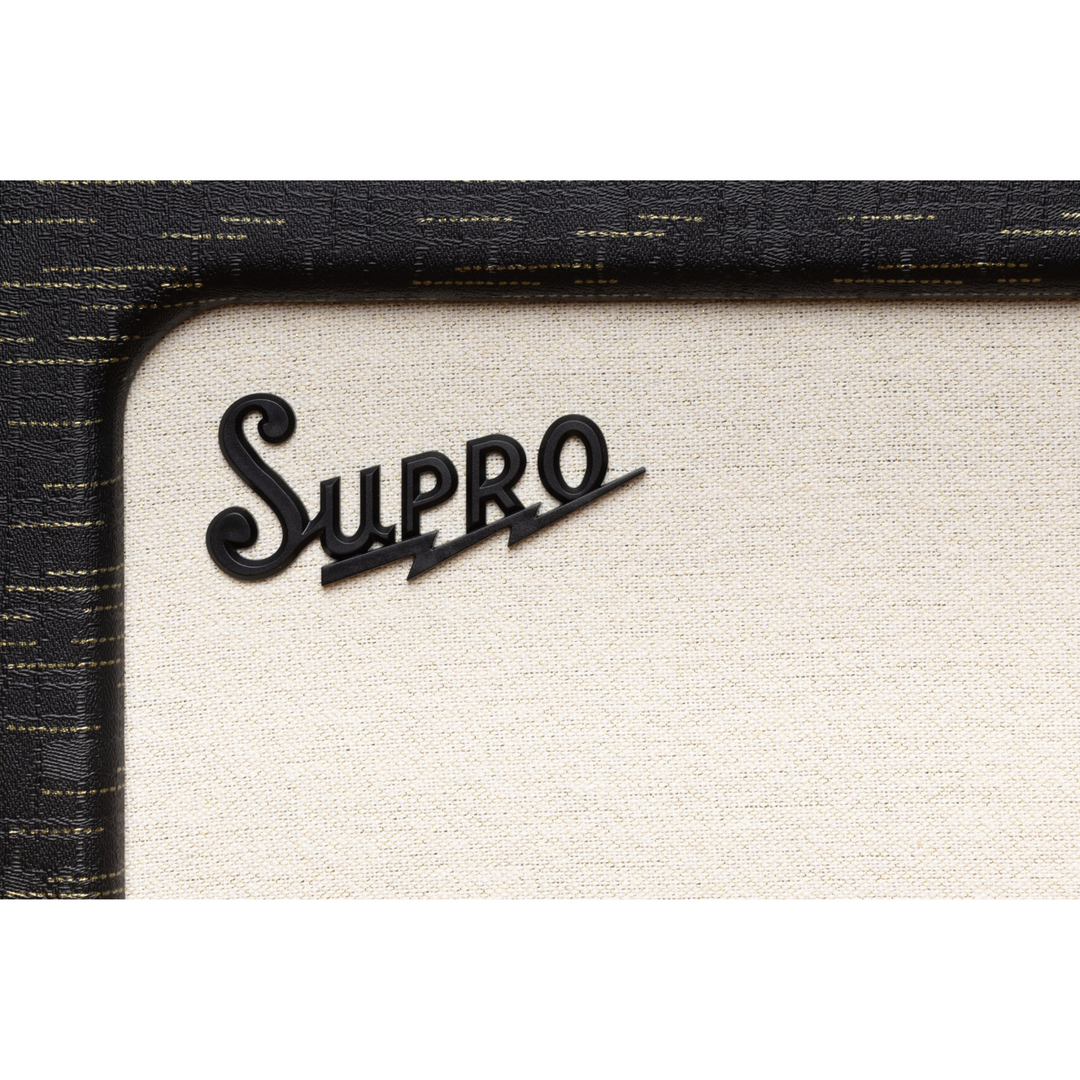 Supro 1620RCBLK Delegate Custom 1 x 12-inch 25-watt Tube Combo Amplifier - Black