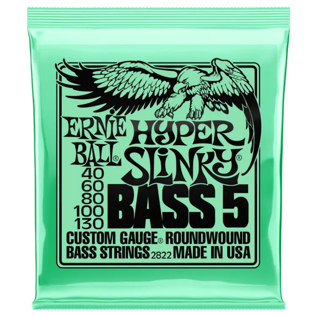 Ernie Ball 2822EB Slinky Electric 5-String Bass Strings - Hyper Slinky (40-130)