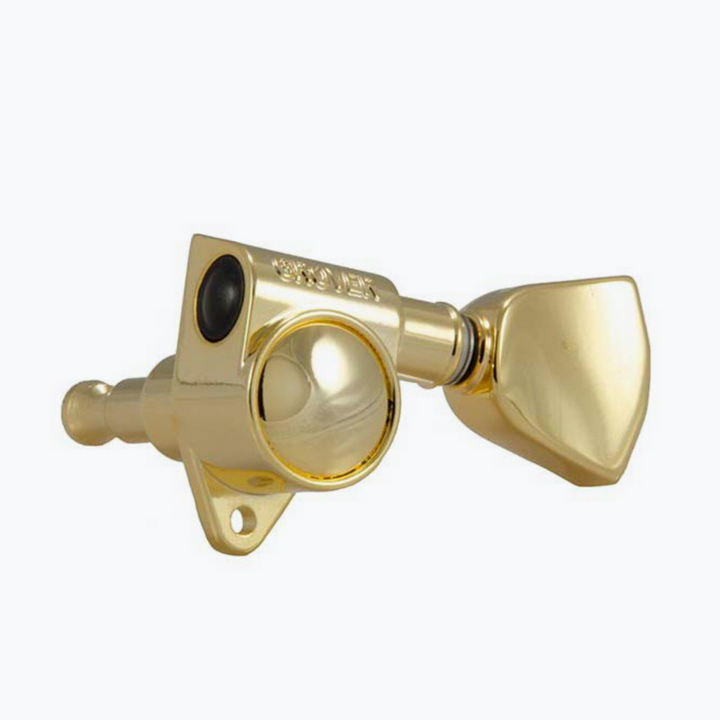 Allparts TK-7901 Grover® 102 Series 3x3 Rotomatic Tuners with Keystone Buttons Gold