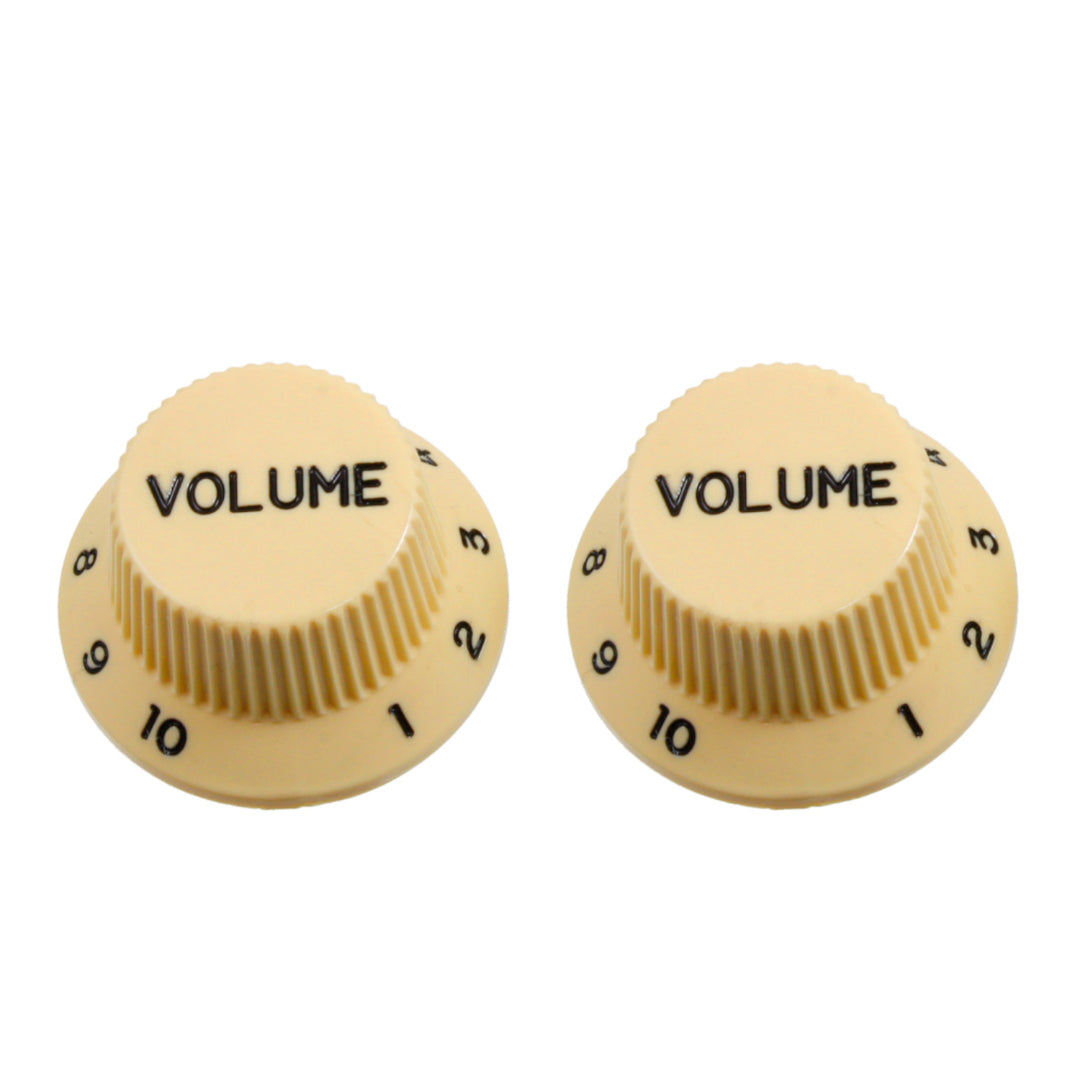 Allparts PK-0154-B28 Cream Volume Knobs - 50 Piece Bulk Pack