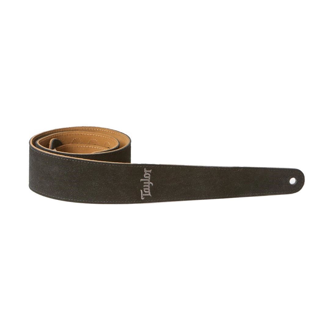 Taylor Guitars 2.5'' Embroidered Suede Guitar Strap - Black