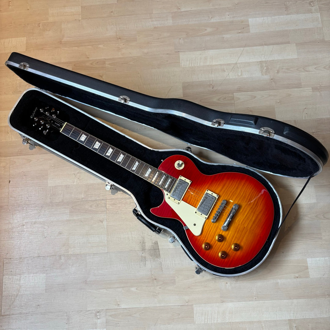 Epiphone - LEFTY Les Paul 60's Standard Cherry Sunburst w/ HD Shell Case (2004) - USED