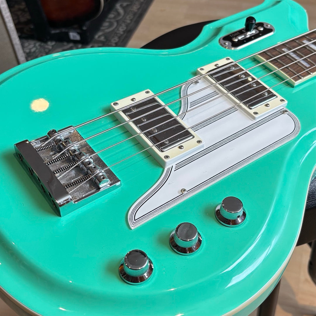 Eastwood - Airline Map Bass Long Scale - Rosewood - Seafoam Green (No Case Or Bag) - USED