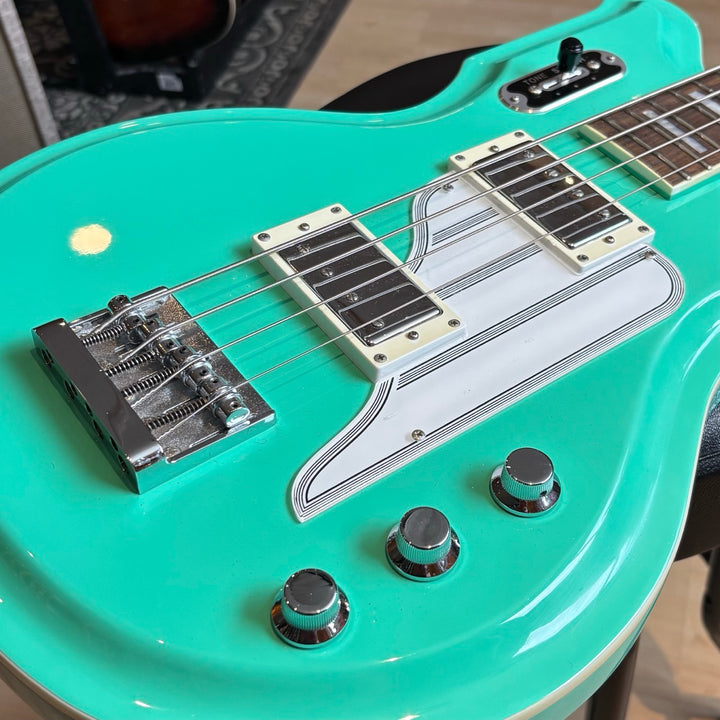 Eastwood - Airline Map Bass Long Scale - Rosewood - Seafoam Green (No Case Or Bag) - USED