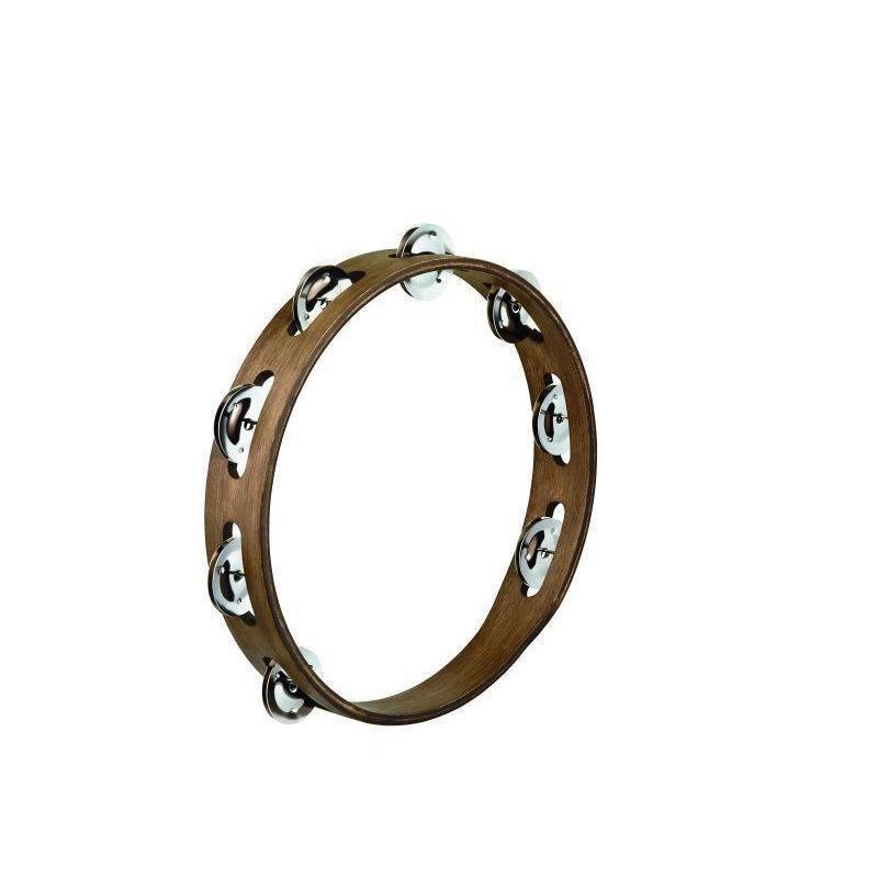 Meinl Traditional Single Row 10 inch Tambourine - Stainless Steel Jingles