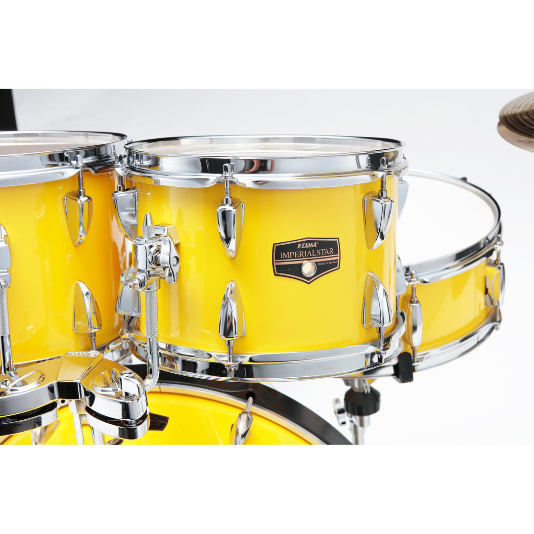 Tama IE62CELY Imperialstar 6-piece Complete Kit with Hardware (22,10,12,14,16,SD) - Electric Yellow