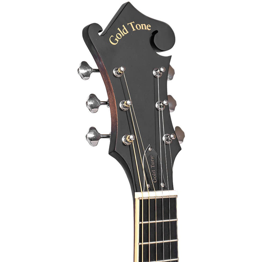 Gold Tone F-6 6-String F-style Mando-Guitar with Pickup and Case