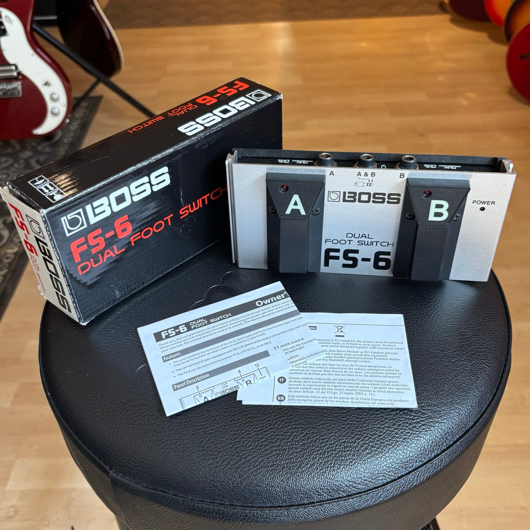 Boss - FS-6 Dual Footswitch w/ Box & User Guide (2025) - USED