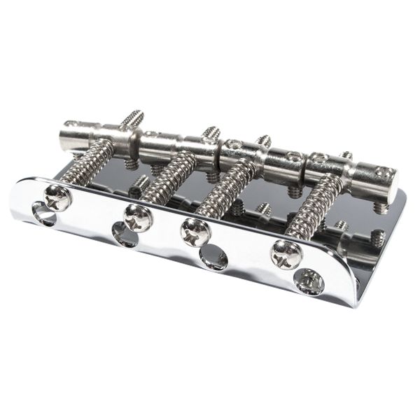 Fender Pure Vintage '70s Jazz Bass Bridge Assembly - Chrome