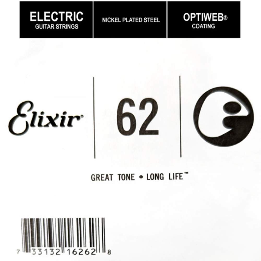 Elixir 16262 Electric Guitar NPS OPTIWEB Coating, Single String .062