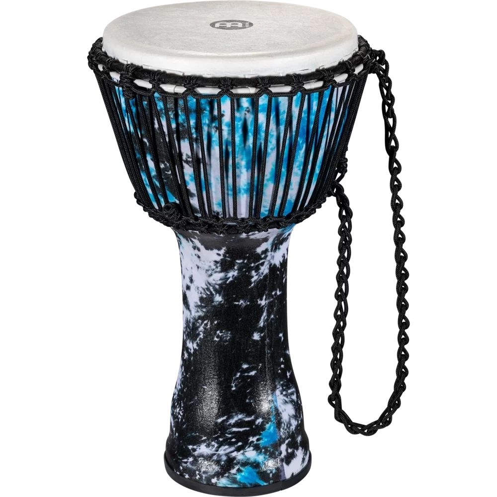 Meinl PADJ8-M-F Travel Series 10'' Djembe w/Synthetic Head - Galactic Blue Tie Dye