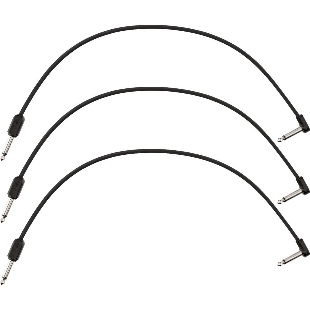 Fender Blockchain 16" Patch Cable, 3-pack, Straight/Angled