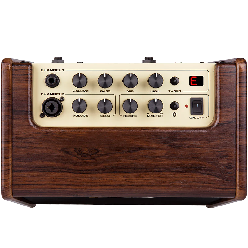 The NUX AC-25 is a compact, 25-watt acoustic amplifier designed for musicians on the move. Whether you're busking on the streets, performing at small venues, or practicing at home, the AC-25 delivers rich, natural sound with its 6.5" speaker and advanced amp modeling technology. Its built-in rechargeable battery offers up to 4 hours of playtime, ensuring you have the freedom to perform anywhere.
