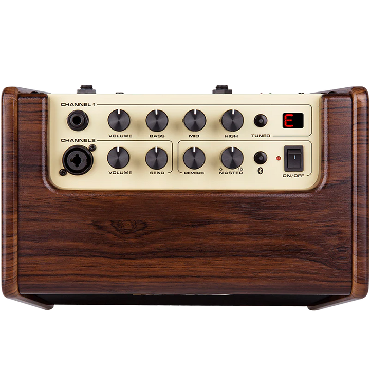 The NUX AC-25 is a compact, 25-watt acoustic amplifier designed for musicians on the move. Whether you're busking on the streets, performing at small venues, or practicing at home, the AC-25 delivers rich, natural sound with its 6.5" speaker and advanced amp modeling technology. Its built-in rechargeable battery offers up to 4 hours of playtime, ensuring you have the freedom to perform anywhere.