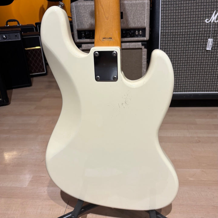 Fender - LEFT HANDED 62' Reissue Jazz Bass  w/ HD Case (1993 - MIJ Rosewood - White) - USED
