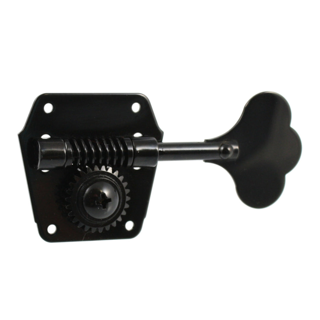 Allparts TK-0790 Gotoh Vintage-style Reverse Wind 4-in-line Bass Tuners Black