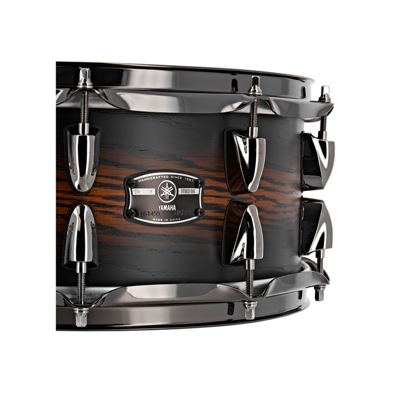 Yamaha LHS1455 Snare Drum Live Custom Hybrid Oak 14” x 5.5” - Uzu Earth Sunburst