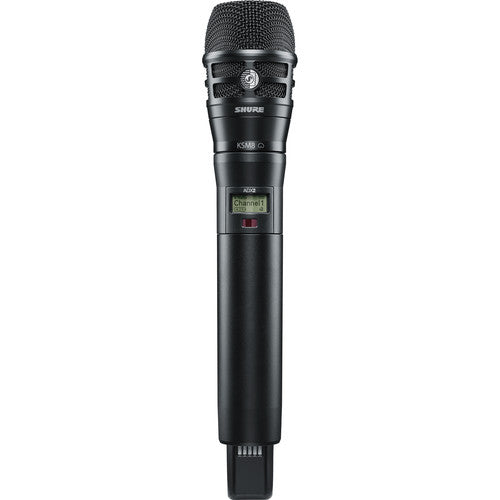 Shure ADX2/K8B-G57 Digital Handheld Wireless Microphone Transmitter with KSM8 Capsule 470 to 616 MHz - Black