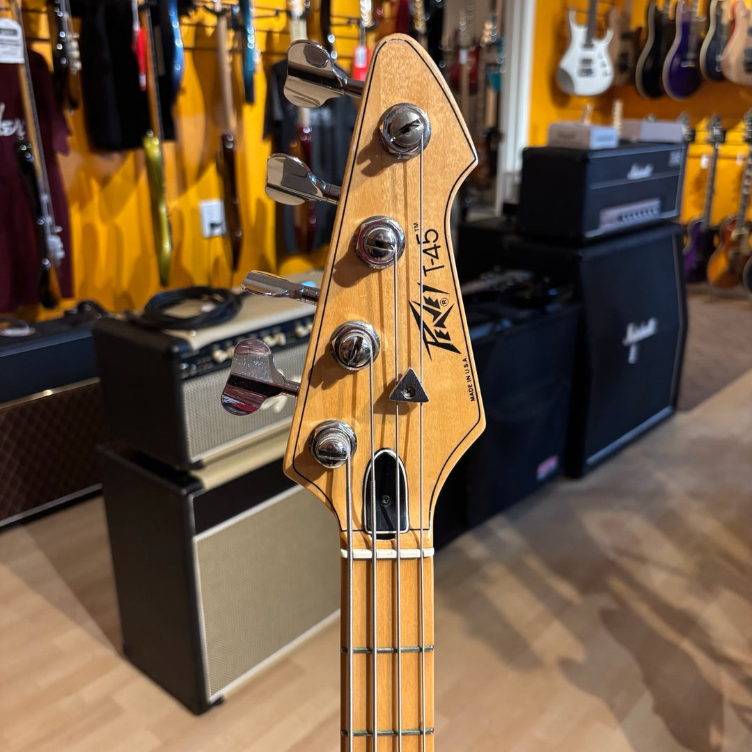 VINTAGE Peavey - T45 Bass  w/ Rouge Valley Bag ( Ash/Maple -3 Tone Sunburst) Early 1980's - USED
