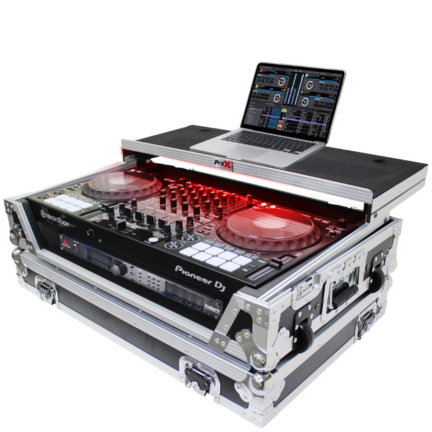 ProX XS-DDJ1000WLT Flight Case for Pioneer DDJ-1000 & DDJ1000SRT Digital Controllers w/ Laptop Shelf & LED Kit