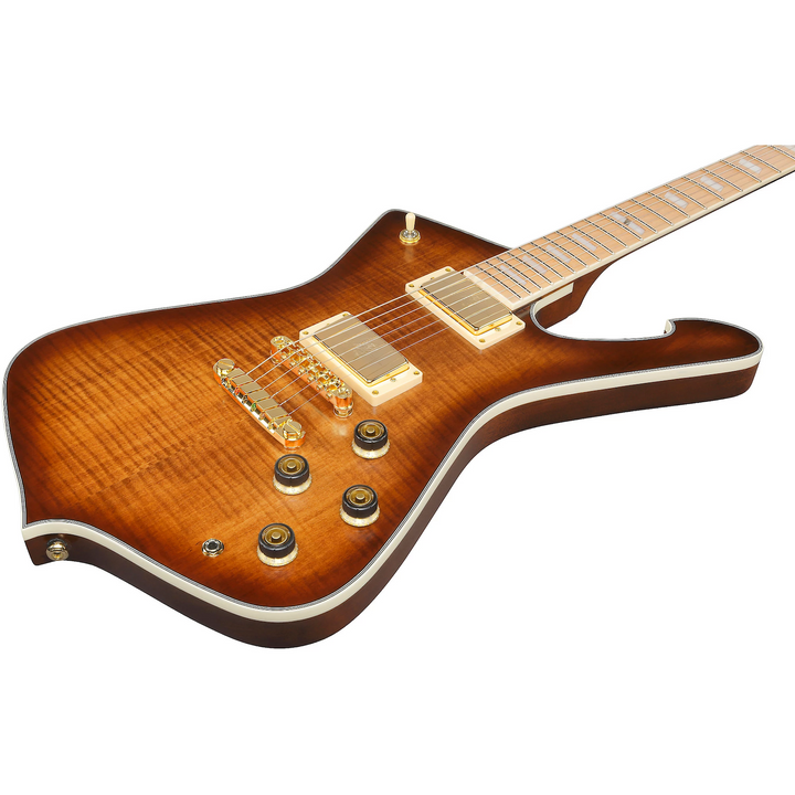Ibanez IC420MFMCML Iceman Electric Guitar (Caramel Burst Low Gloss)